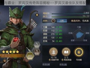 征服与霸业：罗宾汉传奇阵容揭秘——罗宾汉最佳队友搭配指南