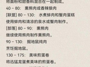 《魔兽世界TBC：烹饪配方大全，探索美食之旅》