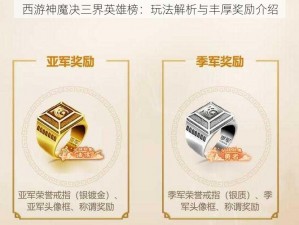 西游神魔决三界英雄榜：玩法解析与丰厚奖励介绍