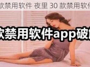 夜里30款禁用软件 夜里 30 款禁用软件大盘点