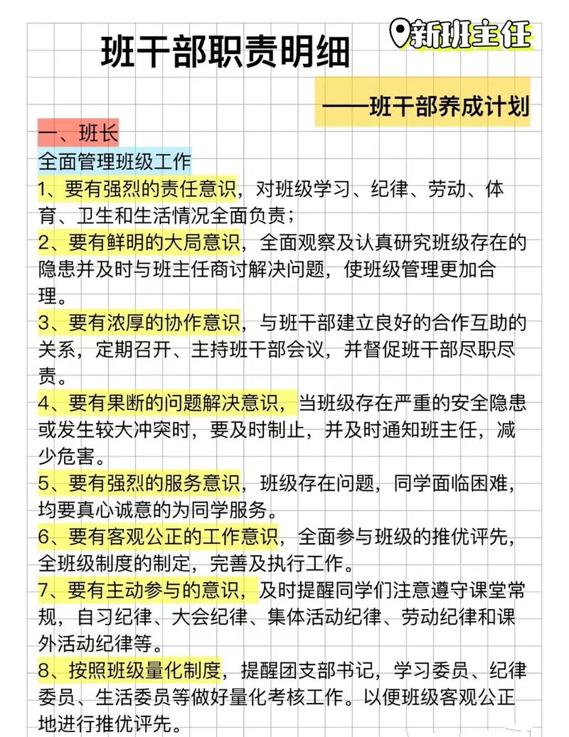 作为班长的责任与成长：培养责任感，提升领导力