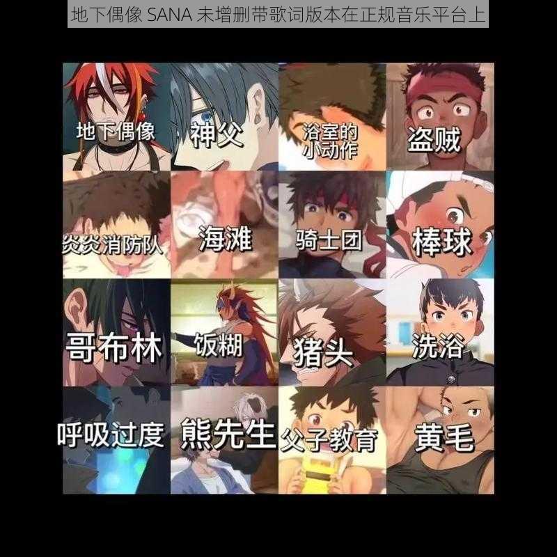 地下偶像 SANA 未增删带歌词版本在正规音乐平台上