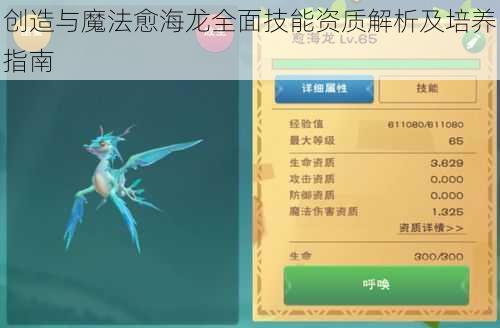 创造与魔法愈海龙全面技能资质解析及培养指南