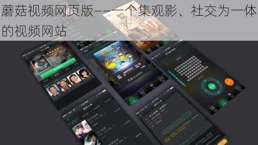 蘑菇视频网页版——一个集观影、社交为一体的视频网站