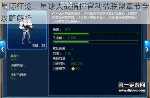 星际征途：星球大战指挥官利益联盟章节全攻略解析