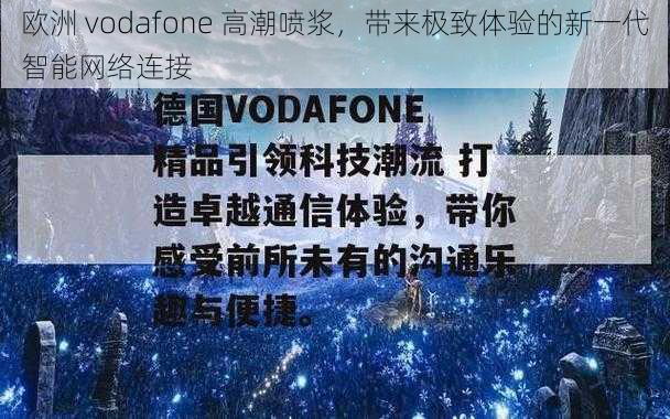 欧洲 vodafone 高潮喷浆，带来极致体验的新一代智能网络连接