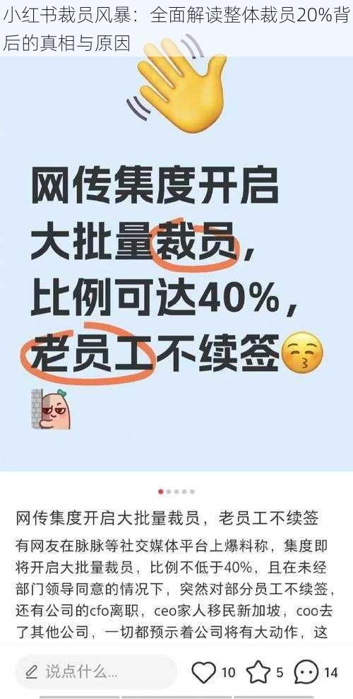 小红书裁员风暴：全面解读整体裁员20%背后的真相与原因