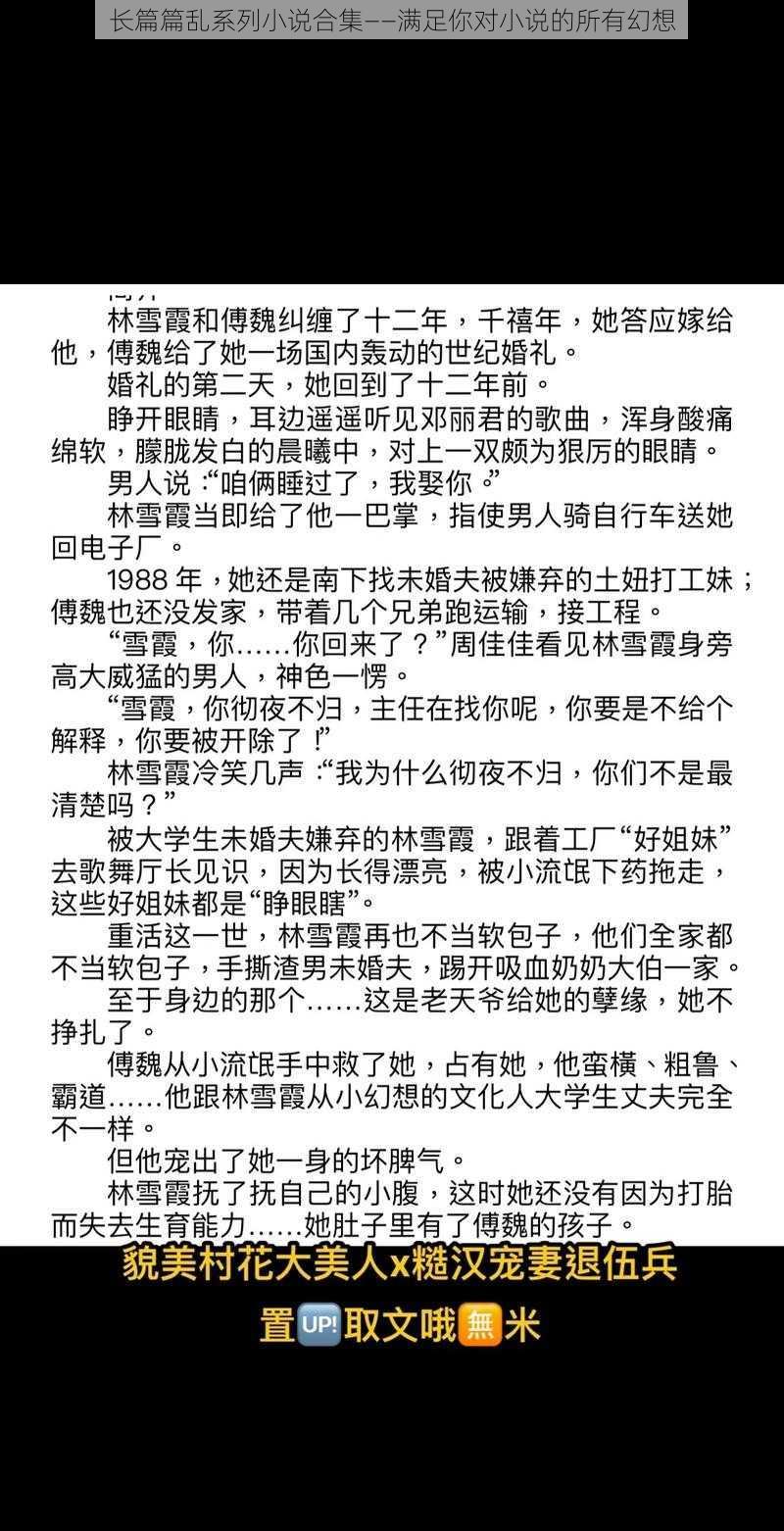 长篇篇乱系列小说合集——满足你对小说的所有幻想