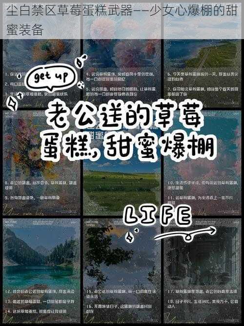 尘白禁区草莓蛋糕武器——少女心爆棚的甜蜜装备