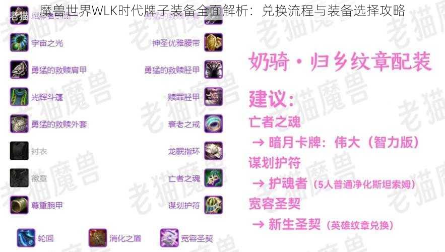 魔兽世界WLK时代牌子装备全面解析：兑换流程与装备选择攻略