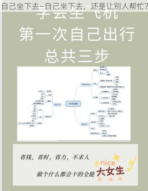 自己坐下去—自己坐下去，还是让别人帮忙？