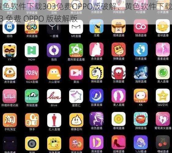 黄色软件下载303免费OPPO版破解、黄色软件下载 303 免费 OPPO 版破解版