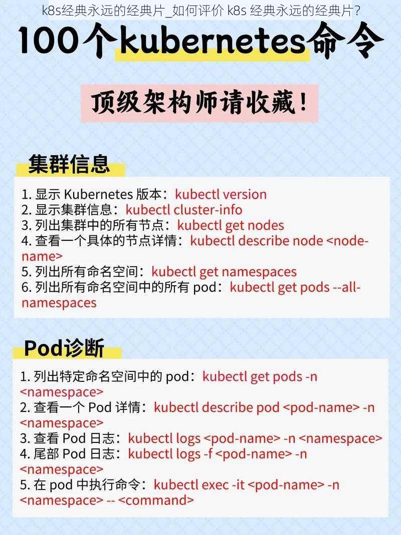 k8s经典永远的经典片_如何评价 k8s 经典永远的经典片？