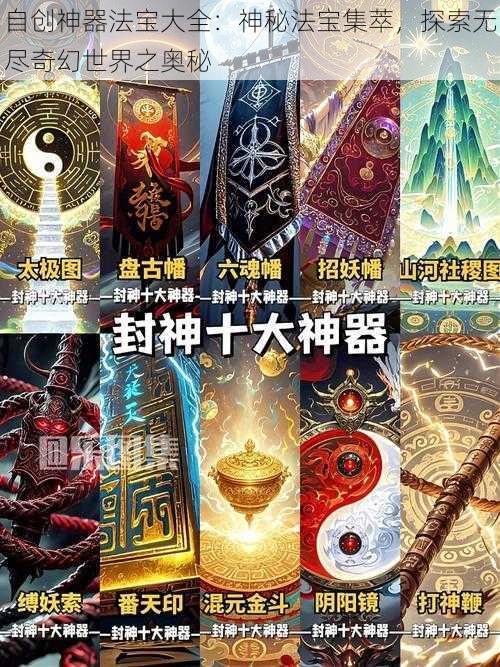 自创神器法宝大全：神秘法宝集萃，探索无尽奇幻世界之奥秘