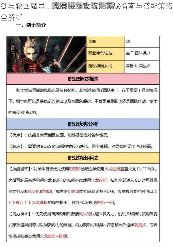 剑与轮回魔导士魔灵协作攻略：实战指南与搭配策略全解析