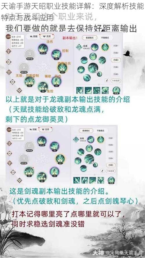 天谕手游天昭职业技能详解：深度解析技能特点与战斗应用