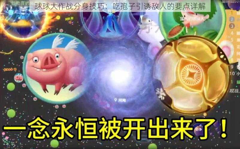 球球大作战分身技巧：吃孢子引诱敌人的要点详解