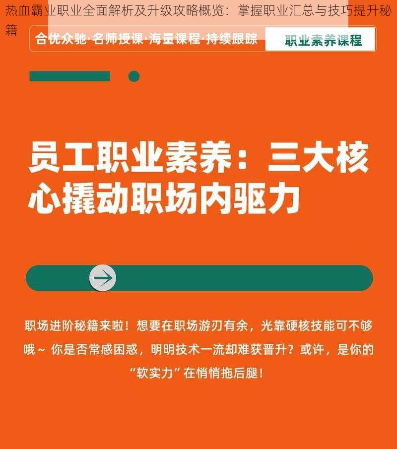 热血霸业职业全面解析及升级攻略概览：掌握职业汇总与技巧提升秘籍