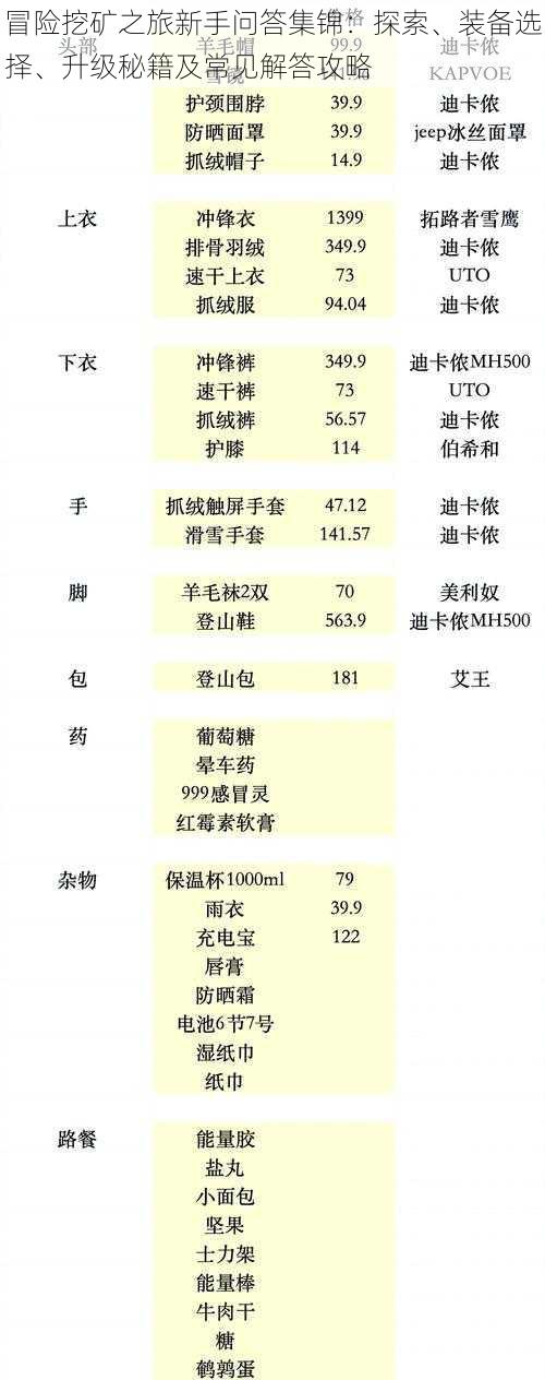 冒险挖矿之旅新手问答集锦：探索、装备选择、升级秘籍及常见解答攻略