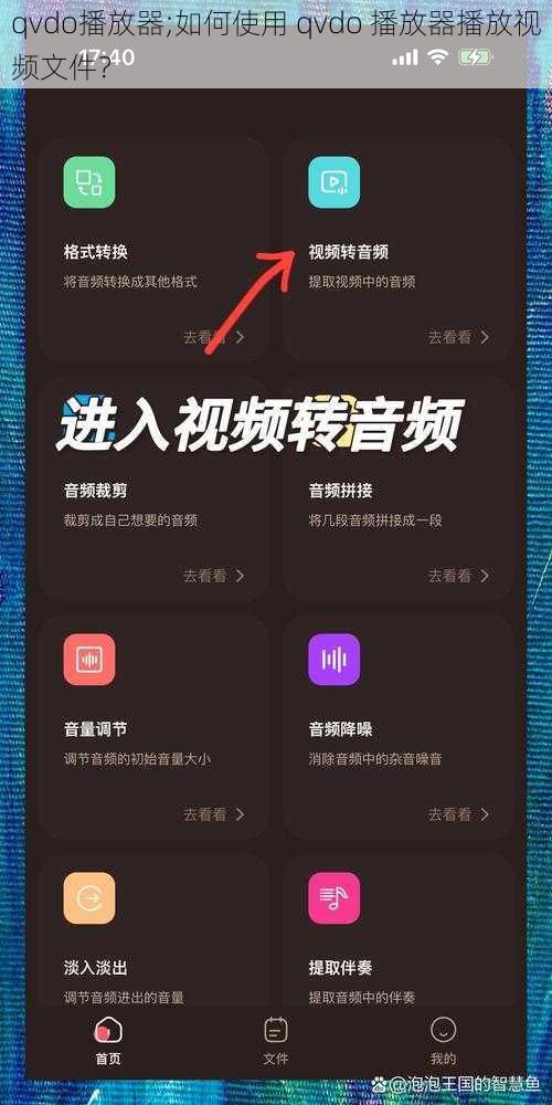 qvdo播放器;如何使用 qvdo 播放器播放视频文件？