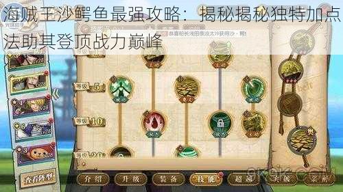 海贼王沙鳄鱼最强攻略：揭秘揭秘独特加点法助其登顶战力巅峰