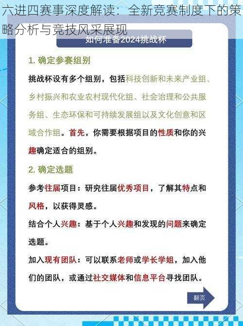 六进四赛事深度解读：全新竞赛制度下的策略分析与竞技风采展现