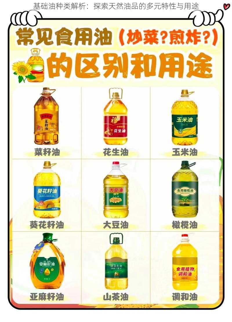 基础油种类解析：探索天然油品的多元特性与用途