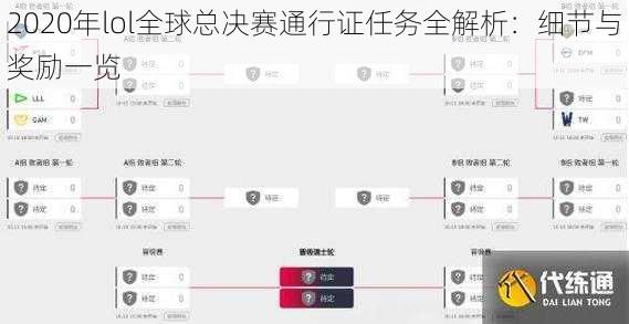 2020年lol全球总决赛通行证任务全解析：细节与奖励一览